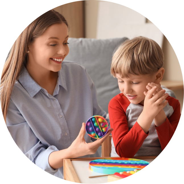 Speech therapy session