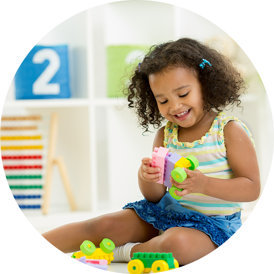 Child during occupational therapy